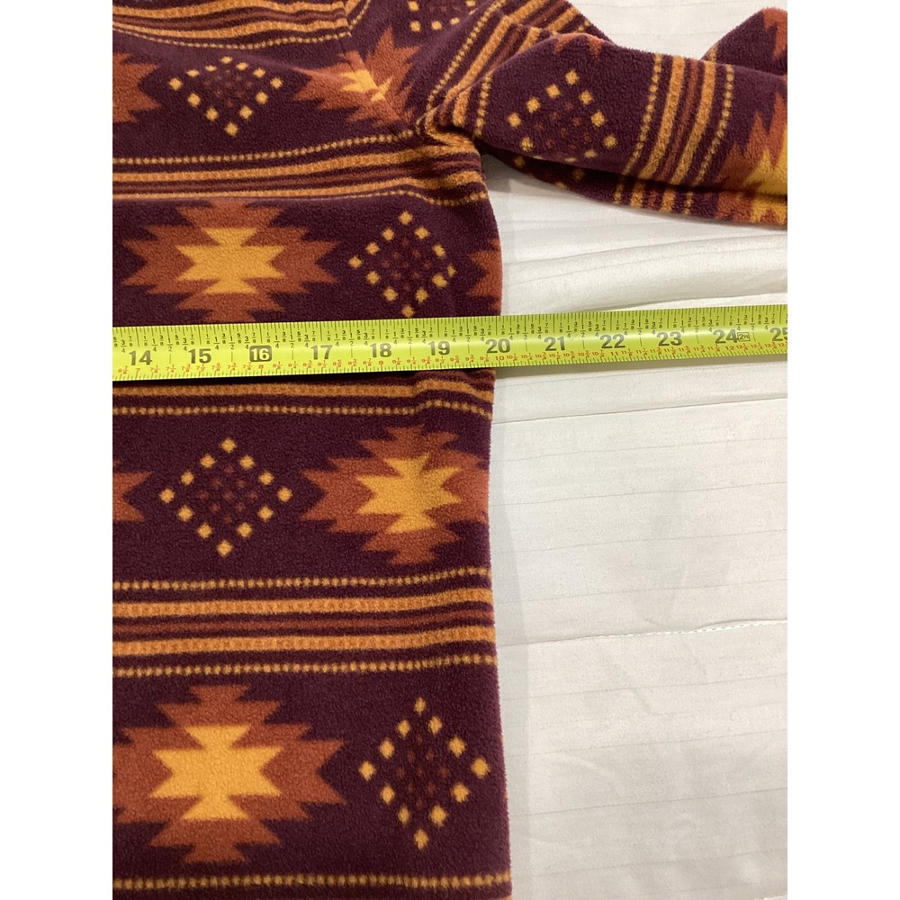 Duluth Trading Co Womens Fleece Southwestern Snap Front Shirt Jacket Purple S - Picture 7 of 8